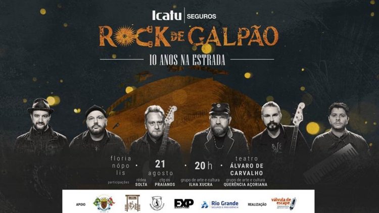 Icatu Seguros apresenta show inédito do rock de galpão em Florianópolis