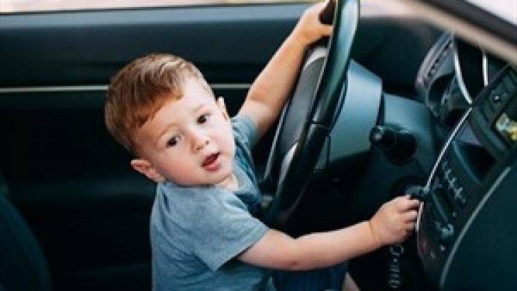 Não deixe as crianças brincando no carro desligado