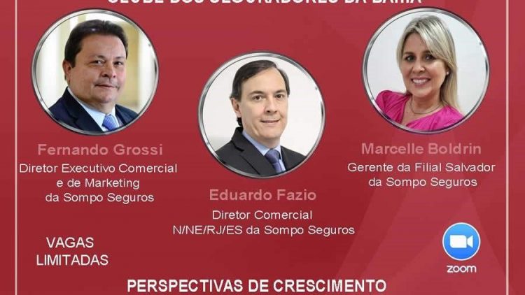 Executivos da SOMPO SEGUROS apresentam perspectivas de negócios no Nordeste em encontro do Clube de Seguradores da Bahia