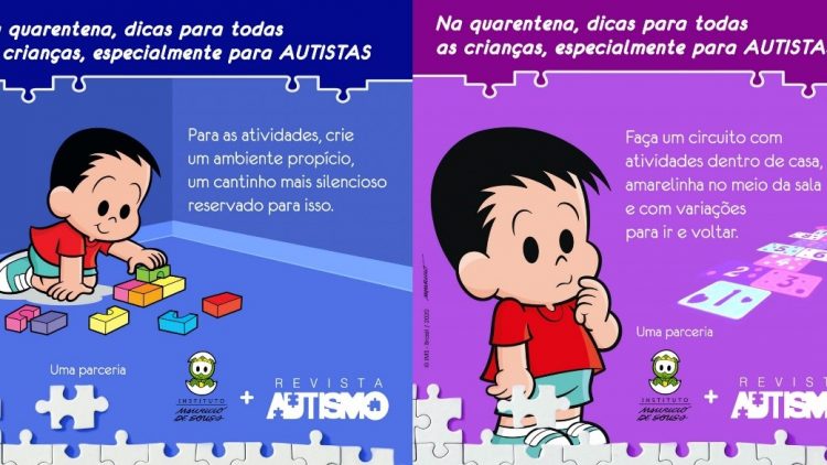 Instituto Mauricio de Sousa e Revista Autismo dão dicas de quarentena para autistas