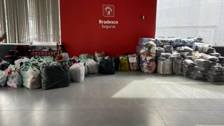 Grupo Bradesco Seguros promove ação de voluntariado e distribui mais de 23,7 toneladas de alimentos