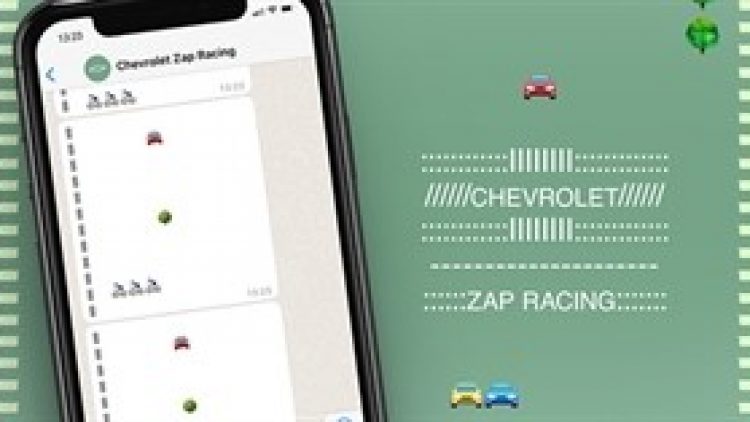 Chevrolet lança jogo de corrida no WhatsApp para alertar sobre os perigos de dirigir e digitar