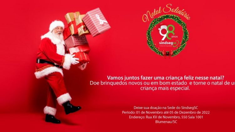 SindsegSC iniciou a campanha “Natal Solidário”